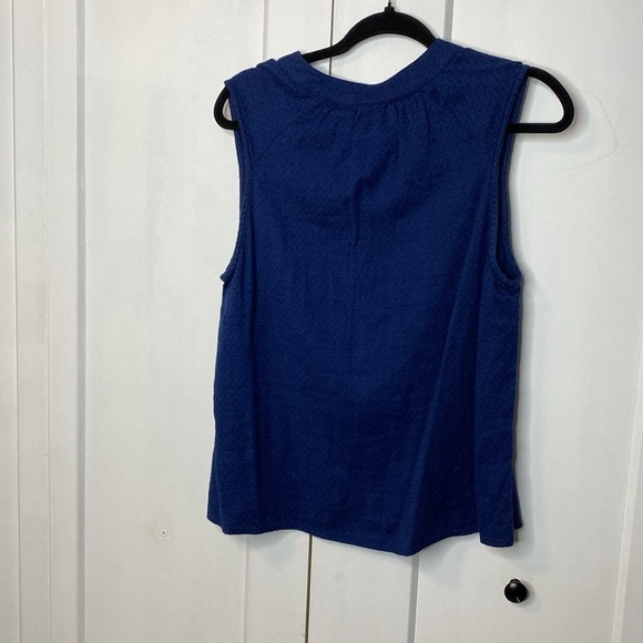 Roxy Navy Tank Top with Embroidered Trim boho - medium - Picture 8 of 8